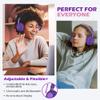 AILIHEN C8 Girls Headphones, On-Ear Headphones Wired with Microphone and Volume Control Foldable Corded Stereo 3.5mm Headset for Girls School Chromebook Laptop Computer PC Tablets Travel (Purple Pink) view 2