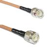 1 Foot RG400 Silver Plated BNC Male to TNC Male RF Coaxial Cable view 1