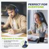 AILIHEN C8 Headphones Wired, On-Ear Headphones with Microphone and Volume Control, Corded 3.5mm Headset for Boys Girl School Smartphones Chromebook Laptop Computer Tablets Airplane Travel (Blue Green) view 2