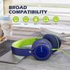 AILIHEN C8 Headphones Wired, On-Ear Headphones with Microphone and Volume Control, Corded 3.5mm Headset for Boys Girl School Smartphones Chromebook Laptop Computer Tablets Airplane Travel (Blue Green) view 4