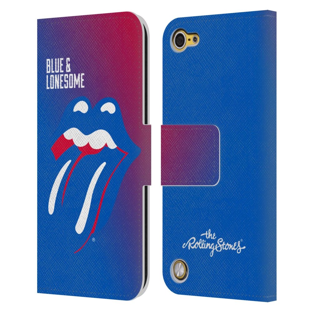 Head Case Designs Officially Licensed The Rolling Stones Blue and Lonesome Album Key Art Leather Wallet Case Compatible with Apple iPod Touch 5G 5th Gen