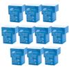 HWMATE DC 12V 30A Power Relay PCB Mount 6 Pins Conversion Type (10 Pack) view 1