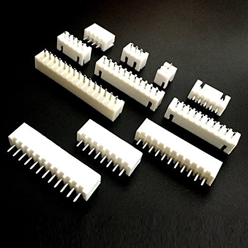 Davitu EziUsin XH-2.54 Pitch 2.54MM Connector Straight Feet Needle Seat Socket 2P 3P 4P 5P 6P 7P 8P 9P 10P 11P 12P XH2.54 A - (Color: 9p 37pcs)