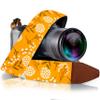 Art Tribute Camera Strap, Vintage Embroidered Neck Shoulder & Crossbody Camera Strap for DSLR Mirrorless Cameras, Fits Canon Nikon Sony Fujifilm, Quick Release, Photographer Gift, Yellow Spring view 1