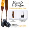 Art Tribute Camera Strap, Vintage Embroidered Neck Shoulder & Crossbody Camera Strap for DSLR Mirrorless Cameras, Fits Canon Nikon Sony Fujifilm, Quick Release, Photographer Gift, Yellow Spring view 4