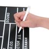 Movie Film Clap Board, Hollywood Clapper Board Wooden Film Movie Clapboard Accessory with Black & White, 12"x11" Give Away White Erasable Pen view 3