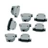 Aexit 16 Sets Surveillance Video Equipment 55mm x 45mm x 15mm DIY Joint Electrical Junction Box Grey Video Transmission Systems w Screws view 1