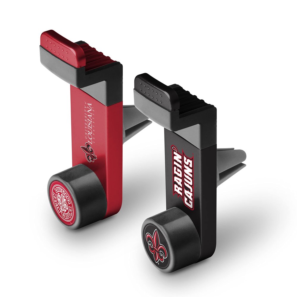 NCAA SUCKERZ In-Car Vent Mount Phone Holder 2 Pack, Washington Rajin Cajuns