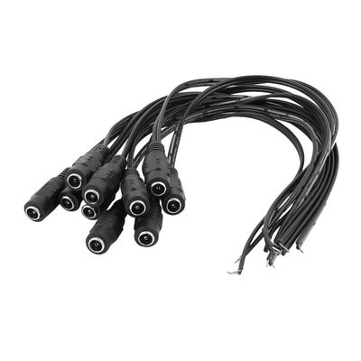 Aexit CCTV Camera Batteries, Chargers & Accessories DC 5.5x2.1mm Female Jack Power Cable Connectors Power Converters Adapter 10Pcs