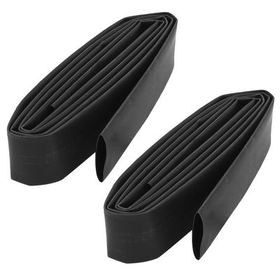 Aexit 12mm Dia Wiring & Connecting 1M Long Heat Shrinkable Tube Insulating Tube Wrap Sleeve Ratio Heat-Shrink Tubing 2:1 2pcs