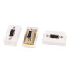 Aexit 3 Pcs Distribution Dual Female VGA Ports Coupler Conenctor Modular Socket for 128 Wall Wall Plates & Connectors Plate Panel view 1
