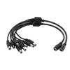Aexit CCTV Camera Batteries, Chargers & Accessories DC 5.5mm x 2.1mm 1 to 4 Male to Female Power Cable Power Converters Connectors 2Pcs view 1