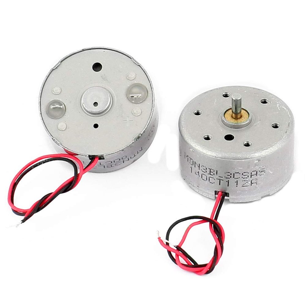 Aexit 2PCS DC Electric Motors 3V 3000RPM 2 Wire Lead Micro Repair Parts Motor for VCD Fan Motors DVD Player