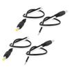Aexit CCTV Camera Batteries, Chargers & Accessories DC 5.5x2.1mm Male 2 Wire Lead Jack Power Cable Power Converters Connectors 4Pcs view 1