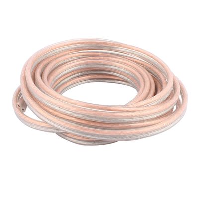 Aexit 5 Meter Audio & Video Accessories 16 Ft Speaker 400 Wire Core Cable Cord Coil Home Audio Connectors & Adapters Gold Tone