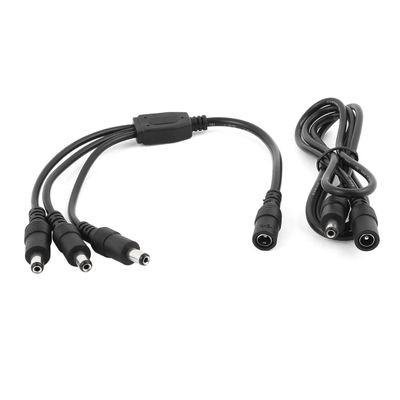 Aexit DC Power Audio & Video Accessories 5.5x2.1mm 1 Female to 3 Male Splitter Cable w Connectors & Adapters Pigtail Cable