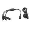 Aexit DC Power Audio & Video Accessories 5.5x2.1mm 1 Female to 3 Male Splitter Cable w Connectors & Adapters Pigtail Cable view 1