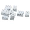 Aexit 10 Pcs Cables & Interconnects Audio Cable Wire Push in Jack Socket 2&3 Position Speaker Terminal Power Cables Block White view 1