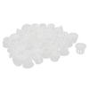 Aexit 44 Pcs Cord Management SKT-10 10mm Insulated White Plastic Snap in Mount Domed Blank Lock Hole Connectors Cover Cable Raceways Harness Fastener view 1