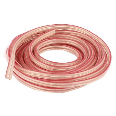 Aexit 5 Meter Audio & Video Accessories 16 Ft Speaker 400 Copper Wire Core Cable Cord Coil Home Audio Connectors & Adapters Gold Tone