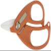 Prox PX410R PE Cut Ceramic Scissors with Hook Sharpener view 2