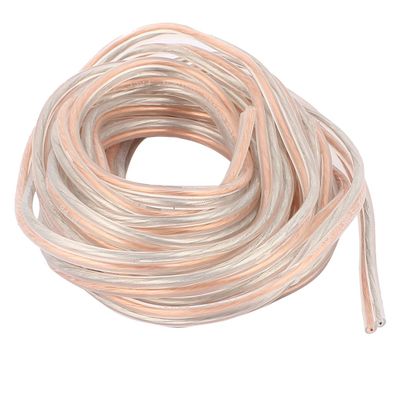 Aexit 5 Meter Audio & Video Accessories 16 Ft Speaker 100 Wire Core Cable Cord Coil Home Audio Connectors & Adapters Gold Tone