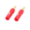Aexit 2 Pcs Cables & Interconnects 4mm Audio Speaker Cable Connector Screw Type Banana Power Cables Jack Red view 1