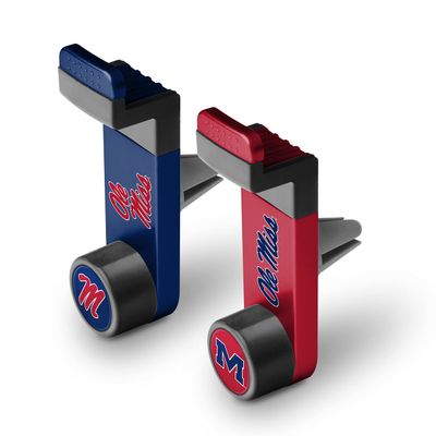 NCAA SUCKERZ In-Car Vent Mount Phone Holder 2 Pack, Texas Miss Rebels