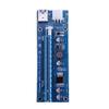 6pin Riser USB 3.0 PCI-E 1X to 16X Card Riser Extender Adapter Card with 4 Capacitances Stable Riser for BTC Mining (Only Card) view 1