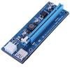 6pin Riser USB 3.0 PCI-E 1X to 16X Card Riser Extender Adapter Card with 4 Capacitances Stable Riser for BTC Mining (Only Card) view 2