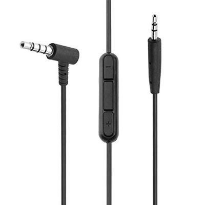 1.5m Earphone Audio Adapter Cable 2.5mm Male to 3.5mm Male Wire with Mic for Bose Quiet Comfort OE2 Headphone