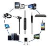 1.5m Earphone Audio Adapter Cable 2.5mm Male to 3.5mm Male Wire with Mic for Bose Quiet Comfort OE2 Headphone view 2