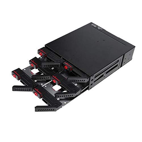 6 Bay Hard Disk Enclosure Rack Data Storage for 2.5inch SATA SSD HDD Home Backup Mail Storage Computer Case Server Chassis