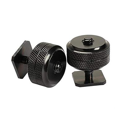 2PCS 1/4 Tripod Screw to Camera Flash Hot Shoe Mount Adapter for Canon Nikon DSLR Camera Accessory