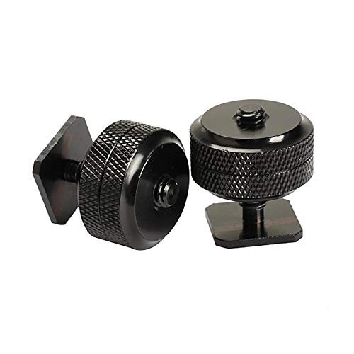 2PCS 1/4 Tripod Screw to Camera Flash Hot Shoe Mount Adapter for Canon Nikon DSLR Camera Accessory