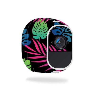 MightySkins Skin Compatible with Netgear Arlo Pro 2 - Neon Tropics | Protective, Durable, and Unique Vinyl Decal wrap Cover | Easy to Apply, Remove, and Change Styles | Made in The USA