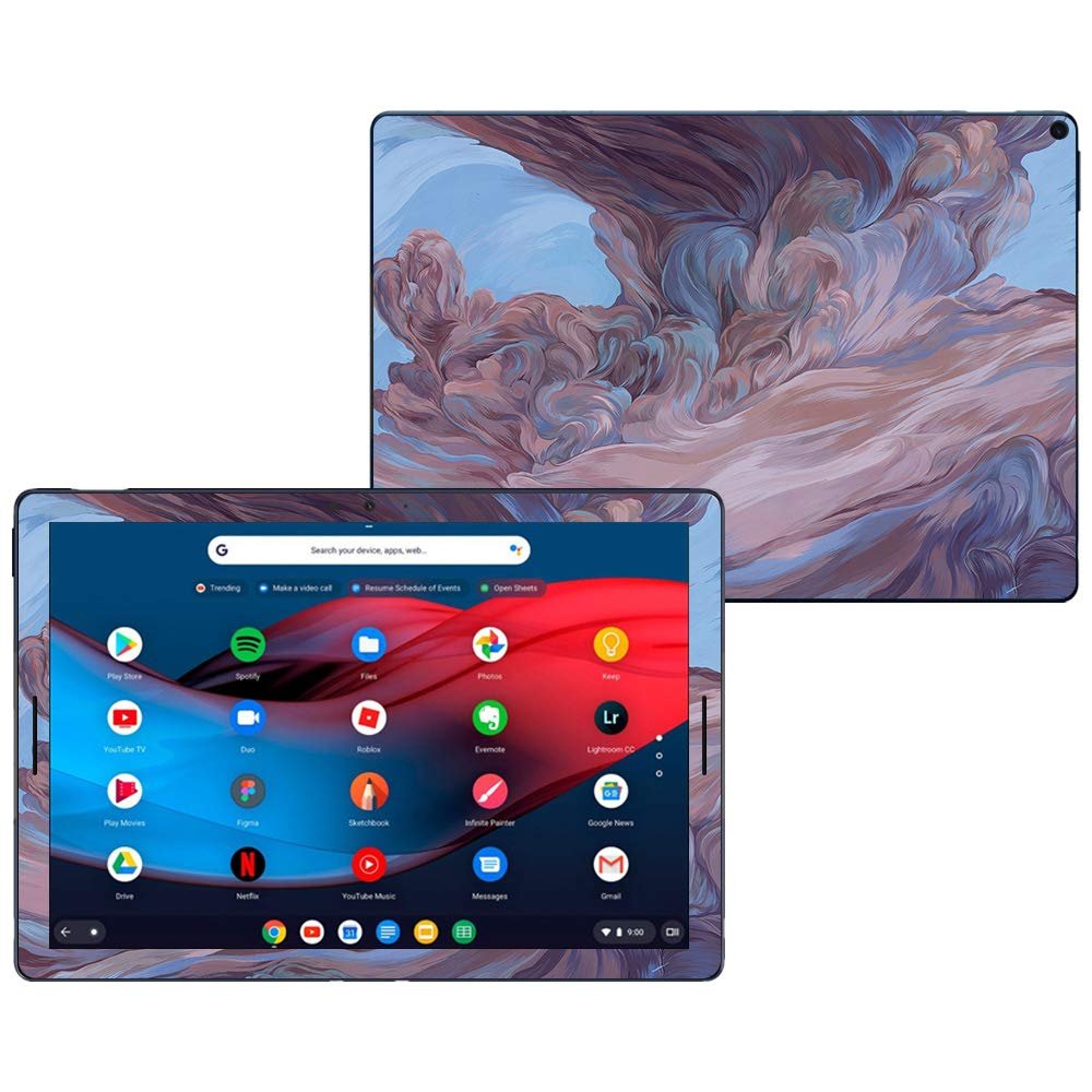 MightySkins Skin Compatible with Google Pixel Slate 12.3" (2018) - Monsoon | Protective, Durable, and Unique Vinyl Decal wrap Cover | Easy to Apply, Remove, and Change Styles | Made in The USA