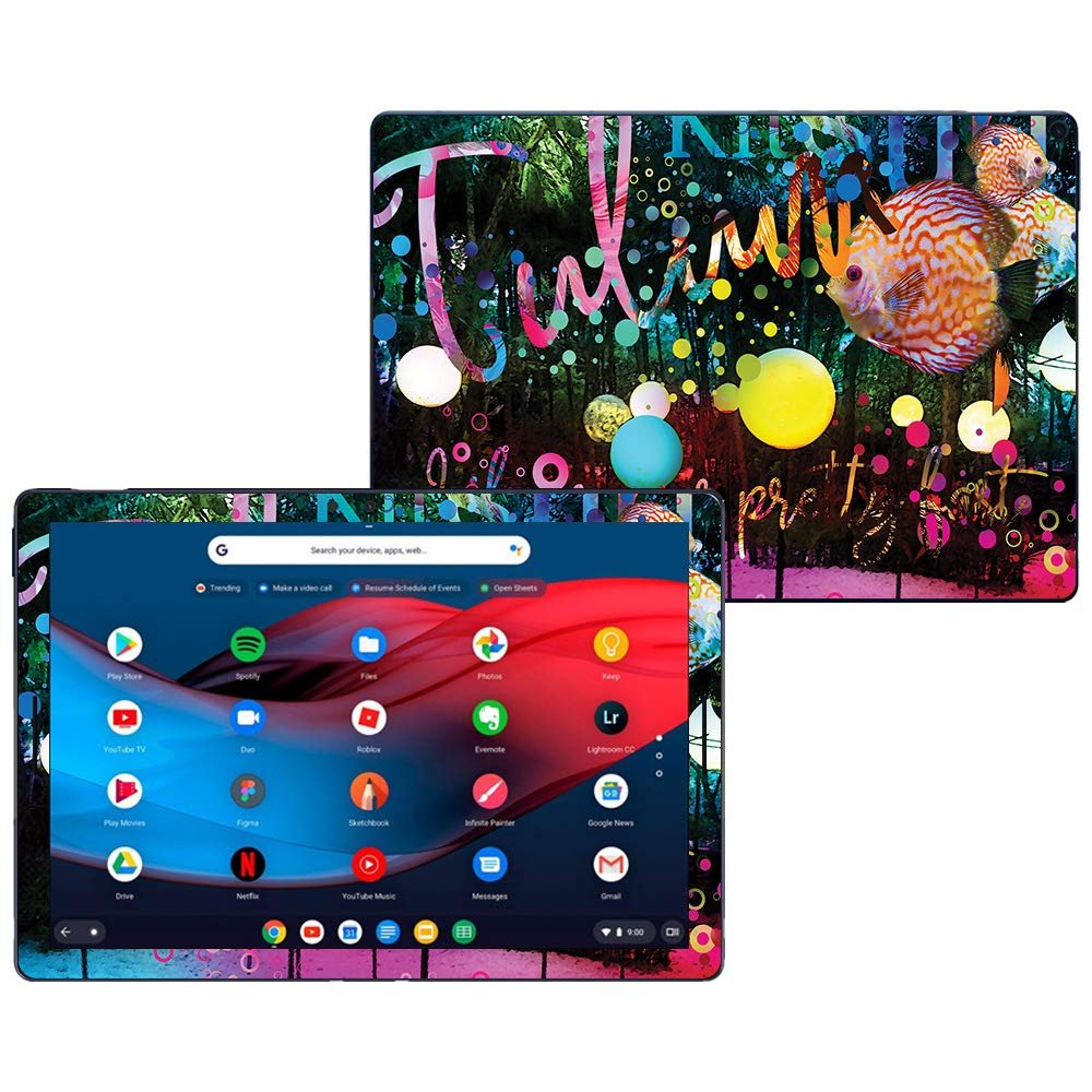MightySkins Skin Compatible With Google Pixel Slate 12.3" (2018) - Life Moves Fast | Protective, Durable, and Unique Vinyl Decal wrap cover | Easy To Apply, Remove, and Change Styles | Made in the USA