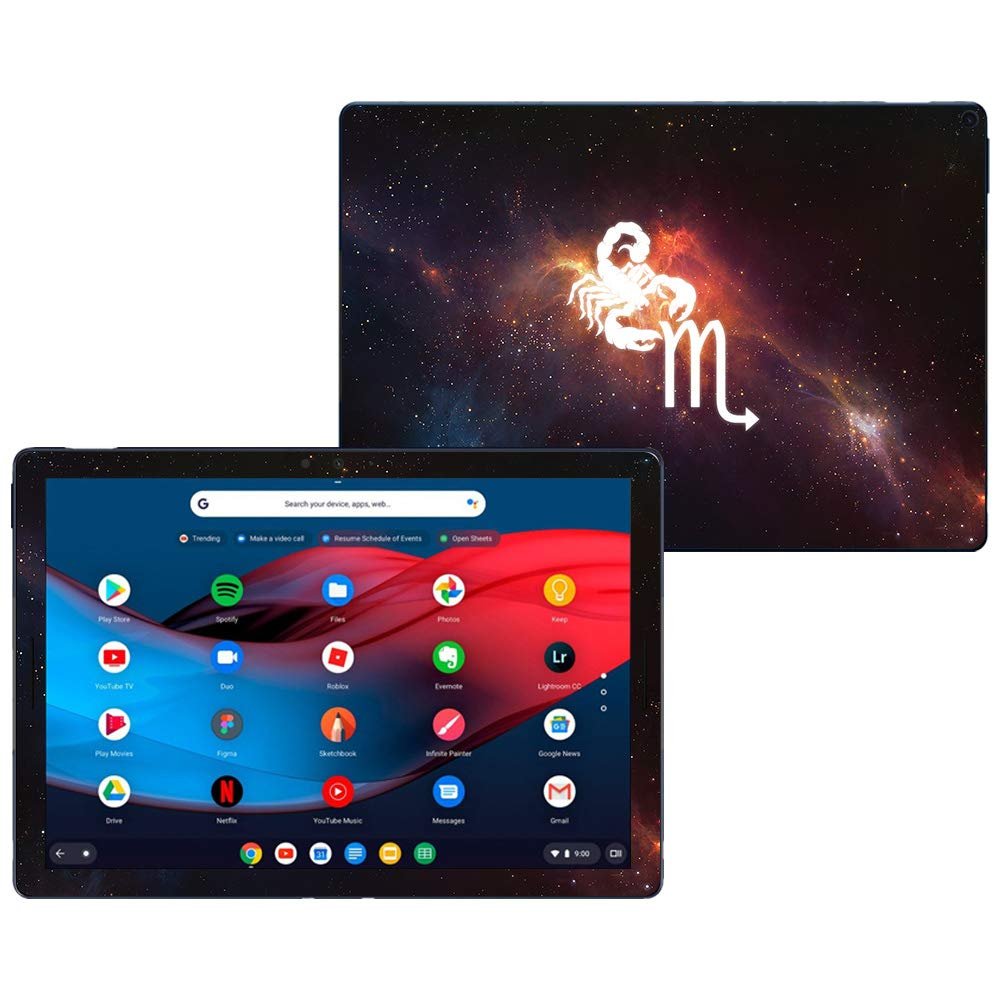 MightySkins Skin Compatible with Google Pixel Slate 12.3" (2018) - Scorpio | Protective, Durable, and Unique Vinyl Decal wrap Cover | Easy to Apply, Remove, and Change Styles | Made in The USA