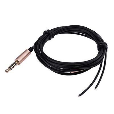 1.25m/4.1ft 3.5mm Jack DIY Earphone Audio Cable Headphone Repair Replacement Wire Cord Line