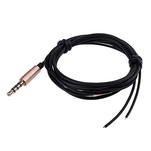1.25m/4.1ft 3.5mm Jack DIY Earphone Audio Cable Headphone Repair Replacement Wire Cord Line