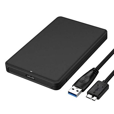Phoncoo 2.5Inch High Speed USB 3.0 to SATA External Solid State Hard Disk SSD HDD Case for 7mm/9.5mm Solid State Drive