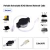 2pcs Portable Retractable RJ45 Ethernet LAN Internet Network Cables Wires for 10/100/1000BaseT Network for Computer Router view 4