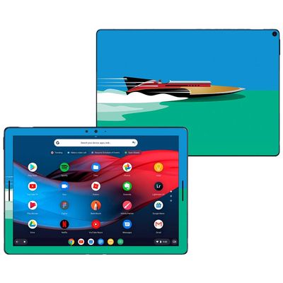 MightySkins Skin Compatible with Google Pixel Slate 12.3" (2018) - Speed Boat | Protective, Durable, and Unique Vinyl Decal wrap Cover | Easy to Apply, Remove, and Change Styles | Made in The USA
