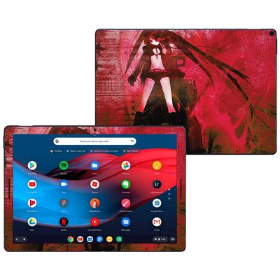 MightySkins Skin Compatible with Google Pixel Slate 12.3" (2018) - Anime | Protective, Durable, and Unique Vinyl Decal wrap Cover | Easy to Apply, Remove, and Change Styles | Made in The USA