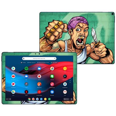 MightySkins Skin Compatible with Google Pixel Slate 12.3" (2018) - Thug | Protective, Durable, and Unique Vinyl Decal wrap Cover | Easy to Apply, Remove, and Change Styles | Made in The USA