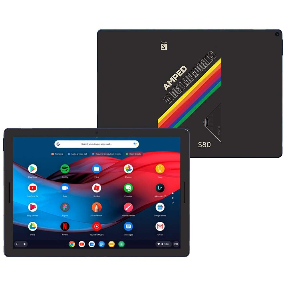 MightySkins Skin Compatible with Google Pixel Slate 12.3" (2018) - Video Memories | Protective, Durable, and Unique Vinyl Decal wrap Cover | Easy to Apply, Remove, and Change Styles | Made in The USA