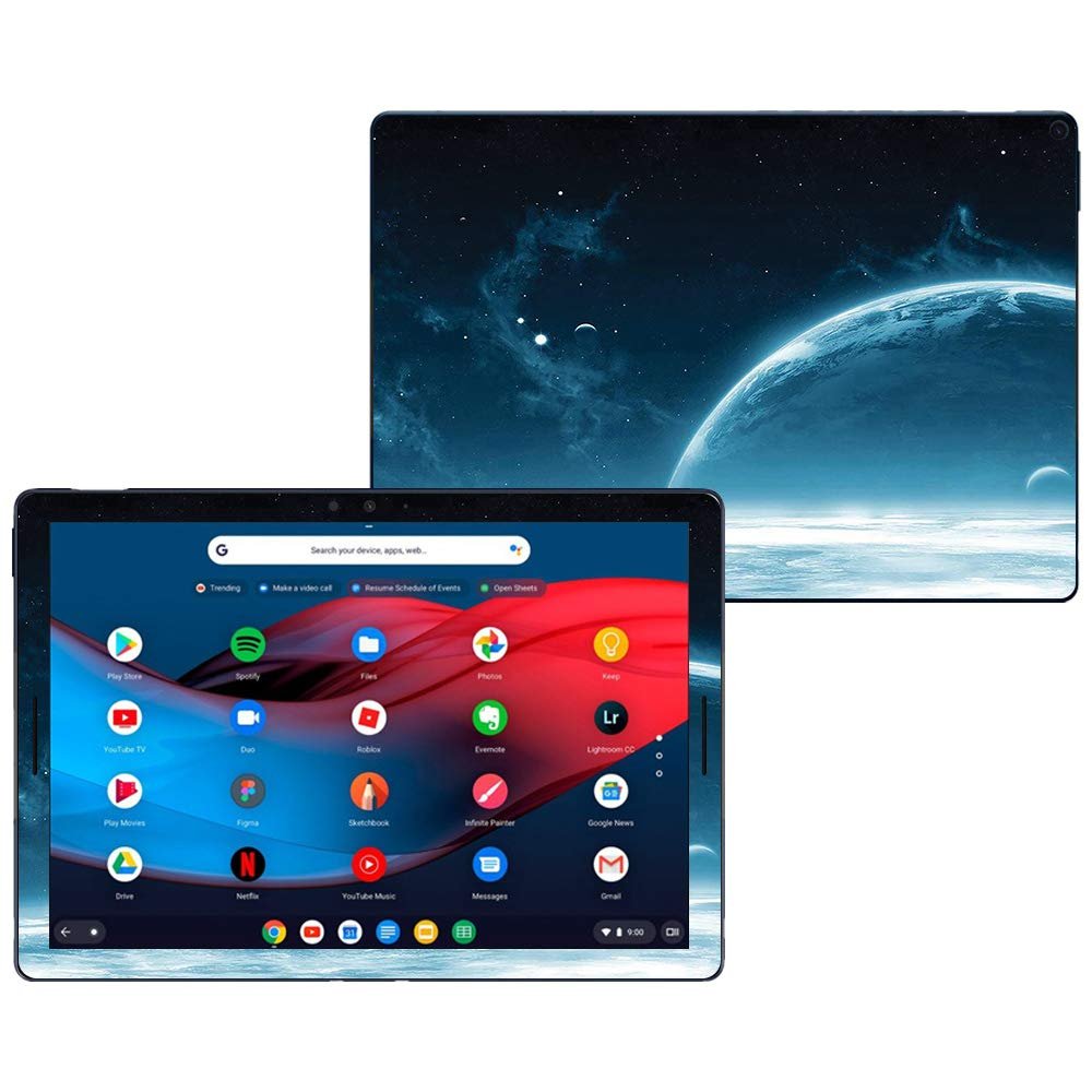 MightySkins Skin Compatible with Google Pixel Slate 12.3" (2018) - Outer Space | Protective, Durable, and Unique Vinyl Decal wrap Cover | Easy to Apply, Remove, and Change Styles | Made in The USA