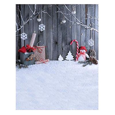 0.9 * 1.5 m/2.95 * 4.92 ft Snowman Photography Background Fabric Photo Props Studio Backdrop Decorate for Room photoes
