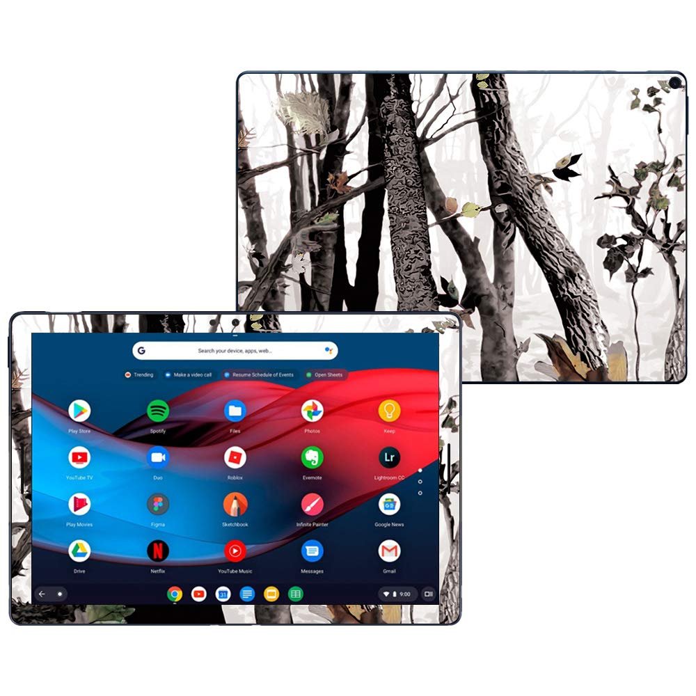 MightySkins Skin Compatible with Google Pixel Slate 12.3" (2018) - Artic Camo | Protective, Durable, and Unique Vinyl Decal wrap Cover | Easy to Apply, Remove, and Change Styles | Made in The USA